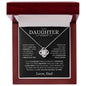 Daughter, Never Forget That I Love You - Love Knot Necklace
