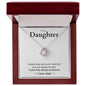 Daughter, Keep Me In Your Heart - Love Knot Necklace