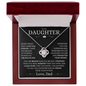 My Daughter - I'm Proud To Be Your Father - Love Knot Necklace