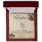 Daughter, This Old Lion Will Always Have Your Back - Love Knot Necklace