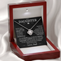 My Daughter - I'm Proud To Be Your Father - Love Knot Necklace