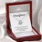 Daughter, Keep Me In Your Heart - Love Knot Necklace