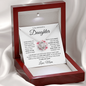 To My Daughter – Always in My Heart- Love Knot Necklace