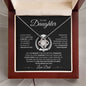 Proud Of You - Love, Dad - Graduation - Daughter - Love Knot Necklace