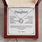 Daughter, Take Pride - Love Knot Necklace