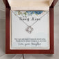 To My Bonus Mom- Love Knot Necklace