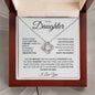 Daughter - Have Faith and Enjoy the Journey - Love Knot Necklace