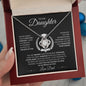 Proud Of You - Love, Dad - Graduation - Daughter - Love Knot Necklace