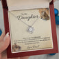 Daughter, This Old Lion Will Always Have Your Back - Love Knot Necklace
