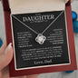 Daughter, Never Forget That I Love You - Love Knot Necklace