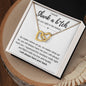 I will shank a b*tch - Interlocking Hearts Necklace - Galentine's Day Gift, Valentine's Day Gift, Birthday Gift