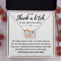 I will shank a b*tch - Interlocking Hearts Necklace - Galentine's Day Gift, Valentine's Day Gift, Birthday Gift