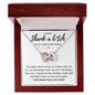 I will shank a b*tch - Interlocking Hearts Necklace - Galentine's Day Gift, Valentine's Day Gift, Birthday Gift