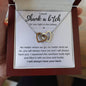 I will shank a b*tch - Interlocking Hearts Necklace - Galentine's Day Gift, Valentine's Day Gift, Birthday Gift