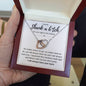 I will shank a b*tch - Interlocking Hearts Necklace - Galentine's Day Gift, Valentine's Day Gift, Birthday Gift