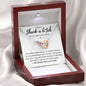 I will shank a b*tch - Interlocking Hearts Necklace - Galentine's Day Gift, Valentine's Day Gift, Birthday Gift