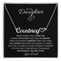 Daughter, Never Forget That I Love You - Personalized Name Necklace
