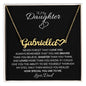 Daughter, Never Forget That I Love You - Personalized Name Necklace