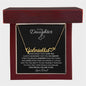 Daughter, Never Forget That I Love You - Personalized Name Necklace