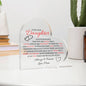 To My Dear Daughter - Acrylic Plaque