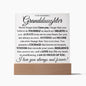 Granddaughter, I Am So Proud Of You - Square Acrylic Plaque