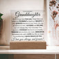 Granddaughter, I Am So Proud Of You - Square Acrylic Plaque