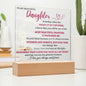 Gift For Daughter " Most Beautiful Chapters". Acrylic Plaque