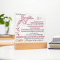 Daughter - Most Beautiful Chapters- Acrylic Plaque