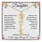 I Love You Beyond Measure- Daughter Flower Name Necklace