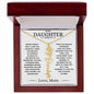 Never Forget That I Love You! Love, Mom Flower Name Necklace