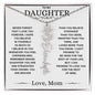 Never Forget That I Love You! Love, Mom Flower Name Necklace