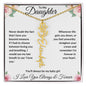 I Love You Beyond Measure- Daughter Flower Name Necklace