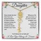 I Love You Beyond Measure- Daughter Flower Name Necklace