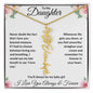 I Love You Beyond Measure- Daughter Flower Name Necklace