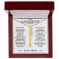 Never Forget That I Love You! Love, Mom Flower Name Necklace
