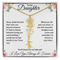 I Love You Beyond Measure- Daughter Flower Name Necklace
