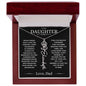 Never Forget That I Love You, Love Dad, Flower Name Necklace