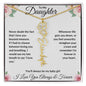I Love You Beyond Measure- Daughter Flower Name Necklace