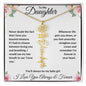 I Love You Beyond Measure- Daughter Flower Name Necklace