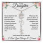 I Love You Beyond Measure- Daughter Flower Name Necklace