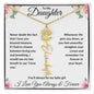 I Love You Beyond Measure- Daughter Flower Name Necklace