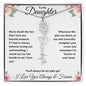 I Love You Beyond Measure- Daughter Flower Name Necklace