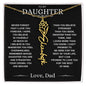 Never Forget That I Love You, Love Dad, Flower Name Necklace