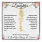 I Love You Beyond Measure- Daughter Flower Name Necklace
