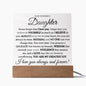 Daughter You Are My Greatest Joy - Square Acrylic Plaque