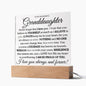 Granddaughter, I Am So Proud Of You - Square Acrylic Plaque