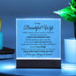 To My Beautiful Wife -Acrylic Plaque, Night Light