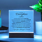 Daughter, Never Forget That I Love You - Acrylic Plaque, Night Light /LED