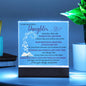 Gift For Daughter " Most Beautiful Chapters". Acrylic Plaque
