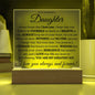 Daughter You Are My Greatest Joy - Square Acrylic Plaque